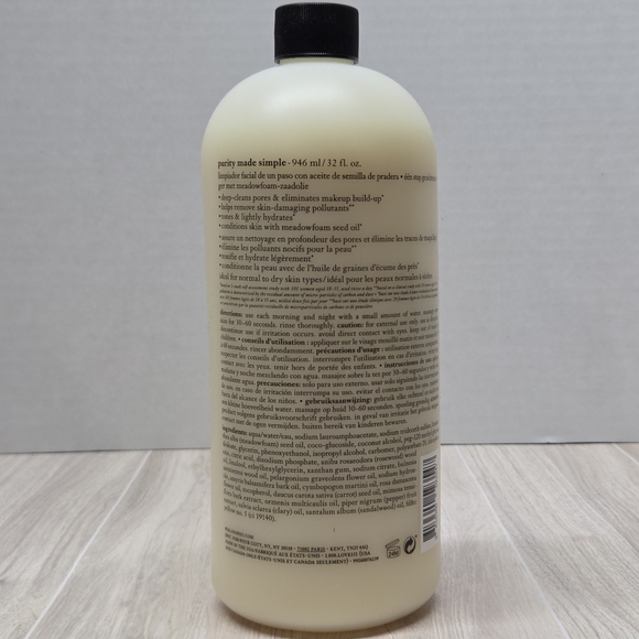 Philosophy Purity Made Simple One-Step Facial Cleanser 32 OZ - Picture 3 of 3